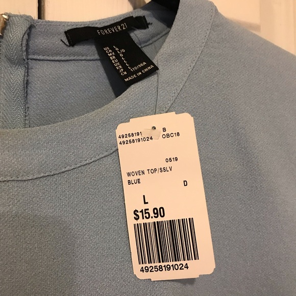 Forever 21 woven box top NWT - Picture 2 of 3